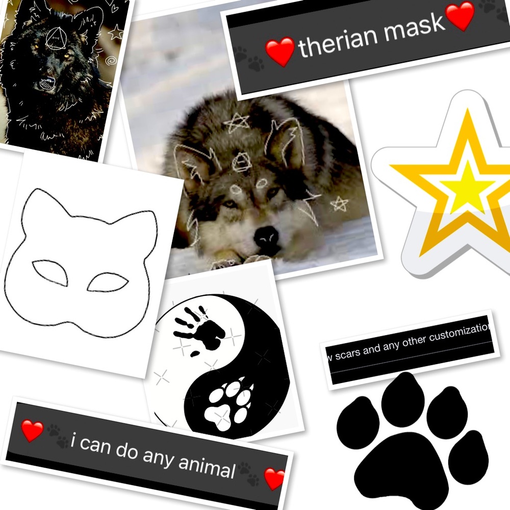 🐾❤️I am selling therian mask❤️🐾